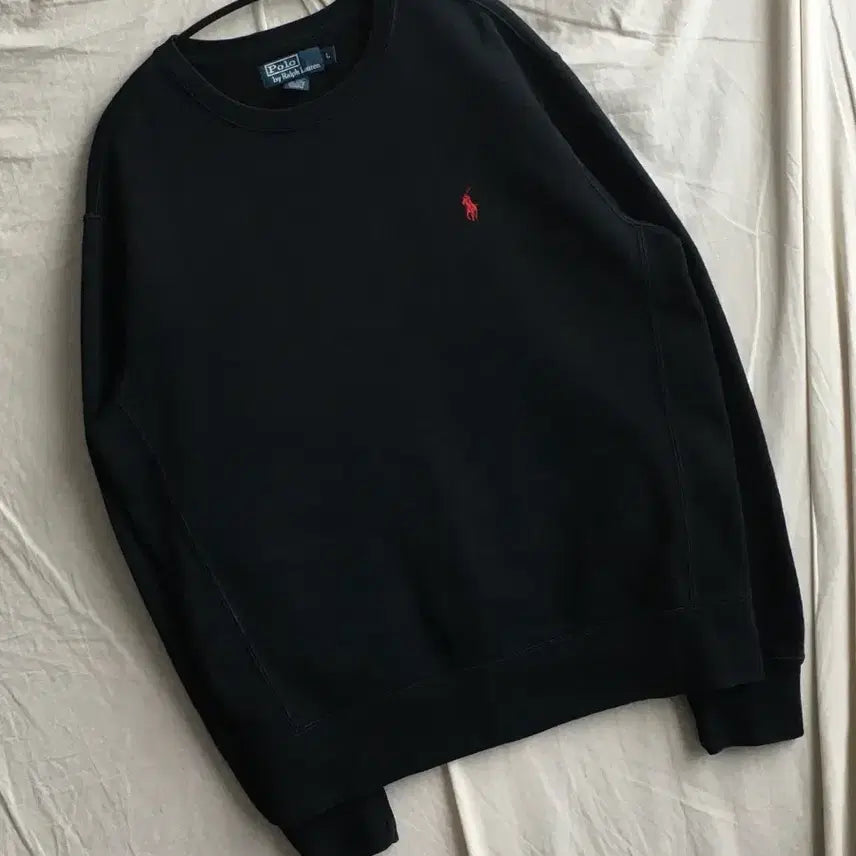 [BUNJANG] Polo Ralph Lauren Embroidered Logo Sweatshirt / 폴로 랄프로렌 자수로고 맨투맨
