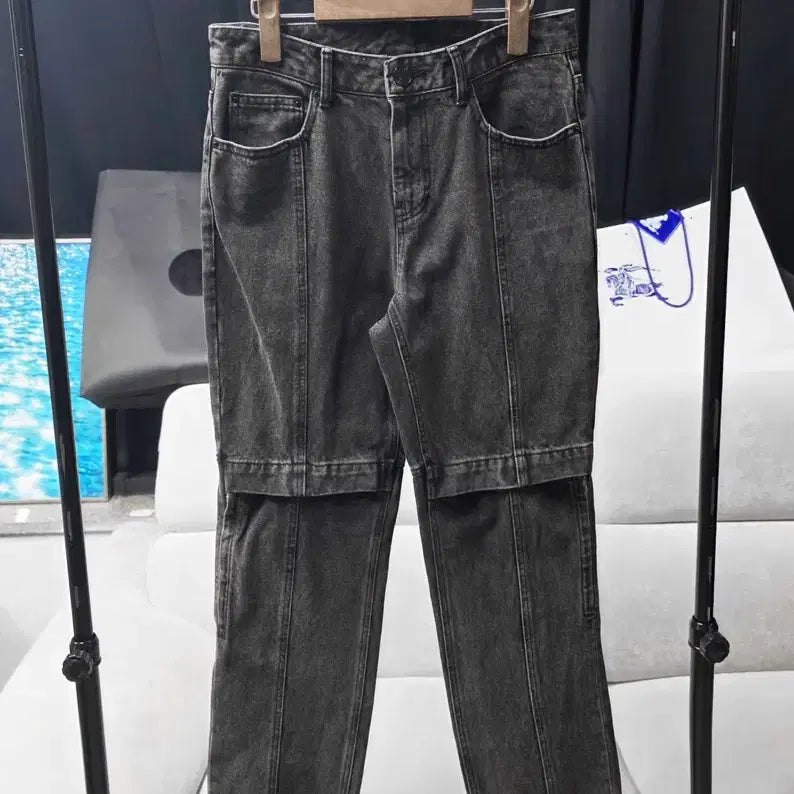[BUNJANG] Juun.J Premium Black Denim Pants / 남자 준지 프리미엄 흑청 데님 바지