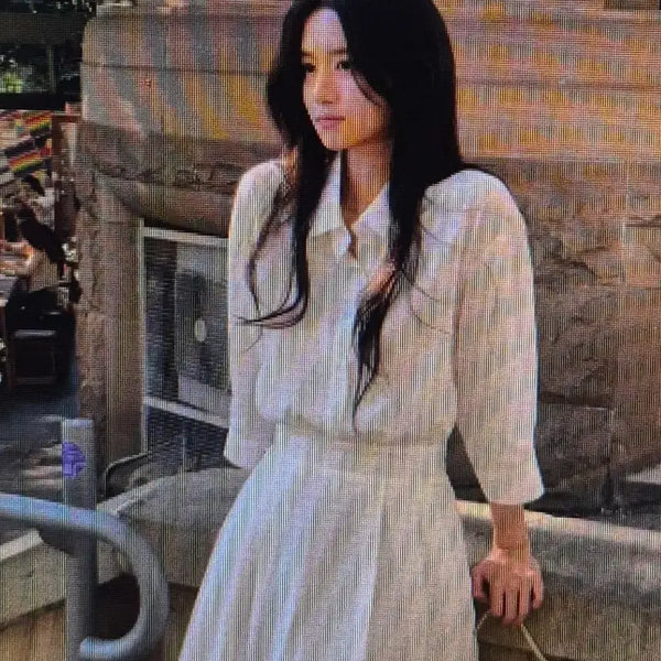 [BUNJANG] Shirt Dress White/Black / (해외배송)화이트/블랙 셔츠 원피스
