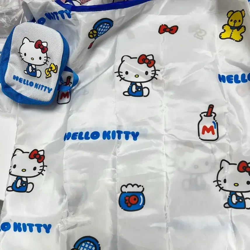 [BUNJANG] Hello Kitty Pouch & Shopping Basket Bundle / 키티 파우치, 장바구니 팔아욤