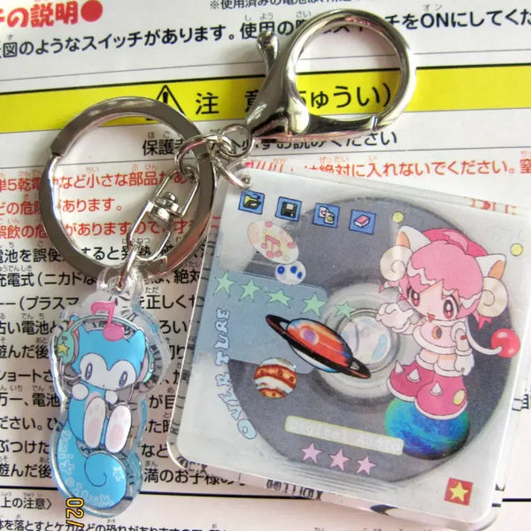 [BUNJANG] Oliwa Robot Glitter Keyring / [ Oliwa ] Robot CD 글리터 키링