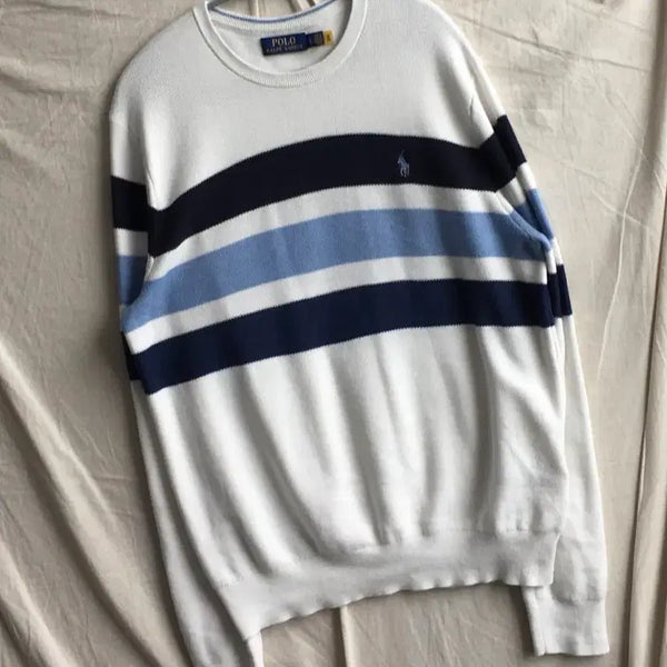 [BUNJANG] Polo Ralph Lauren Striped Knit Sweater / 폴로 랄프로렌 스트라이프 니트