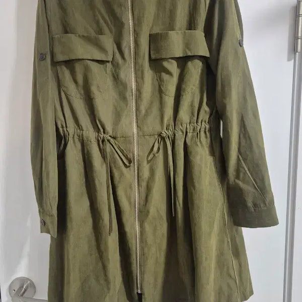 [BUNJANG] Hotping Khaki Suede-Feel Women's Field Jacket / 핫핑 카키색 여성 야상자켓