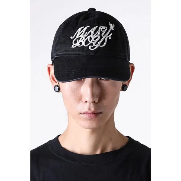 [BUNJANG] MASU BOYS 25SS Cotton Washed Baseball Cap Black / 25ss masu boys 캡모자 블랙컬러