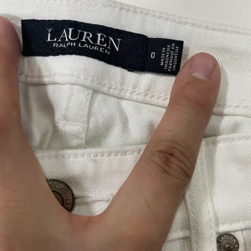 [BUNJANG] Ralph Lauren Black Label White Stretch Denim Pants / 랄프로랜(블랙라벨) 흰색 스판 데님