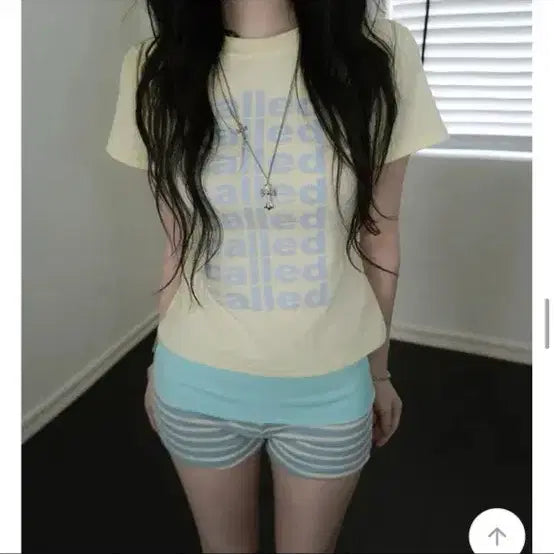 [BUNJANG] Lemoncore Short Sleeve Shorts Set / 에이블리 레몬코어 반팔 반바지 세트