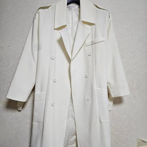 [BUNJANG] White Women's Trench Coat / 화이트 바바리