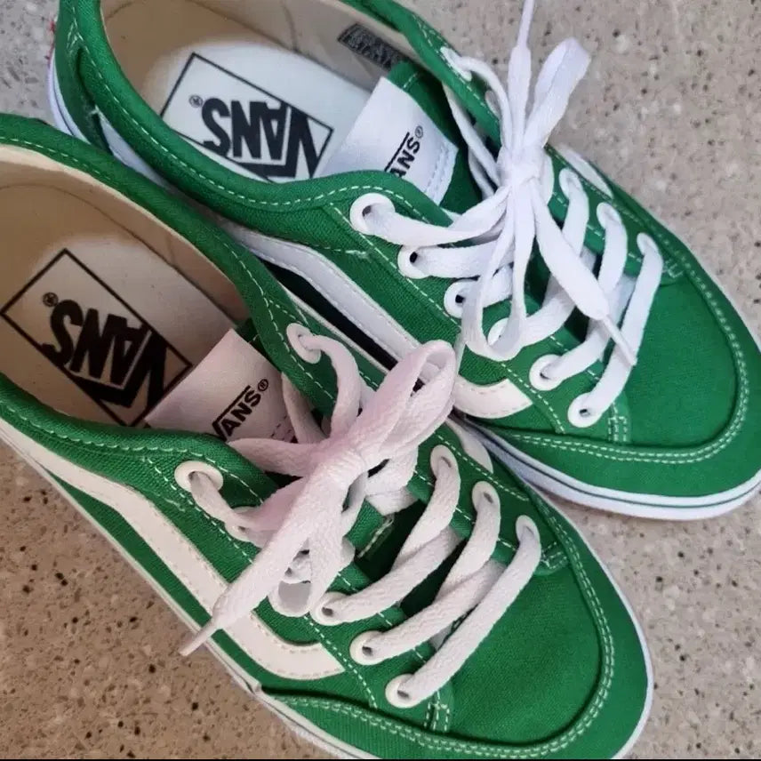 [BUNJANG] Vans Old Skool Green Sneakers / 반스 올드스쿨 그린 단화 (새상품)