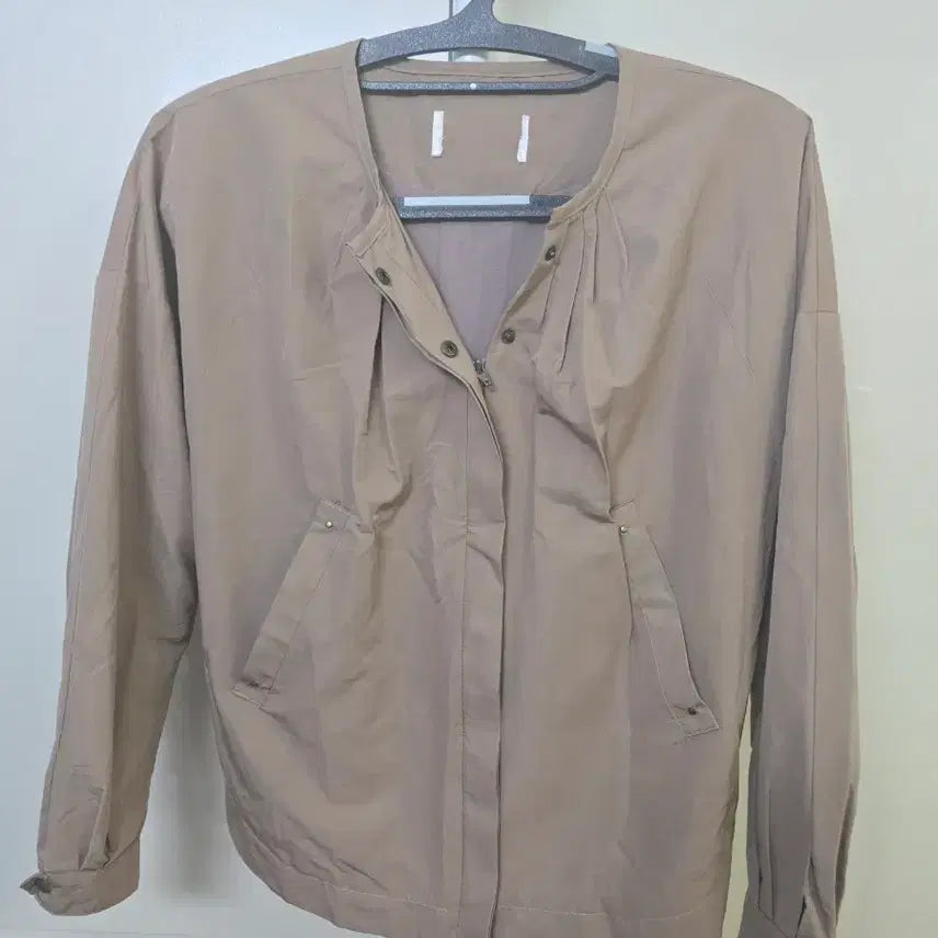 [BUNJANG] Round Neck Jacket Beige / 라운드넥 자켓 베이지