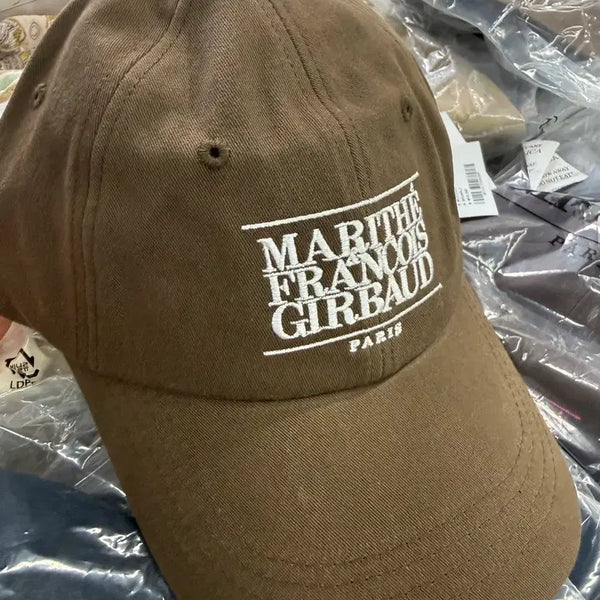 [BUNJANG] Marithe Francois Girbaud Paris Logo Embroidered Ball Cap Brown / 마리떼 프랑소와 저버 파리 볼캡 브라운