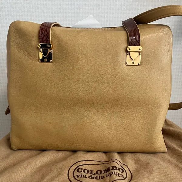 [BUNJANG] Colombo Via Della Spiga Lizard Combination Calfskin Shoulder Bag / 콜롬보 비아 델라 스피가 숄더백
