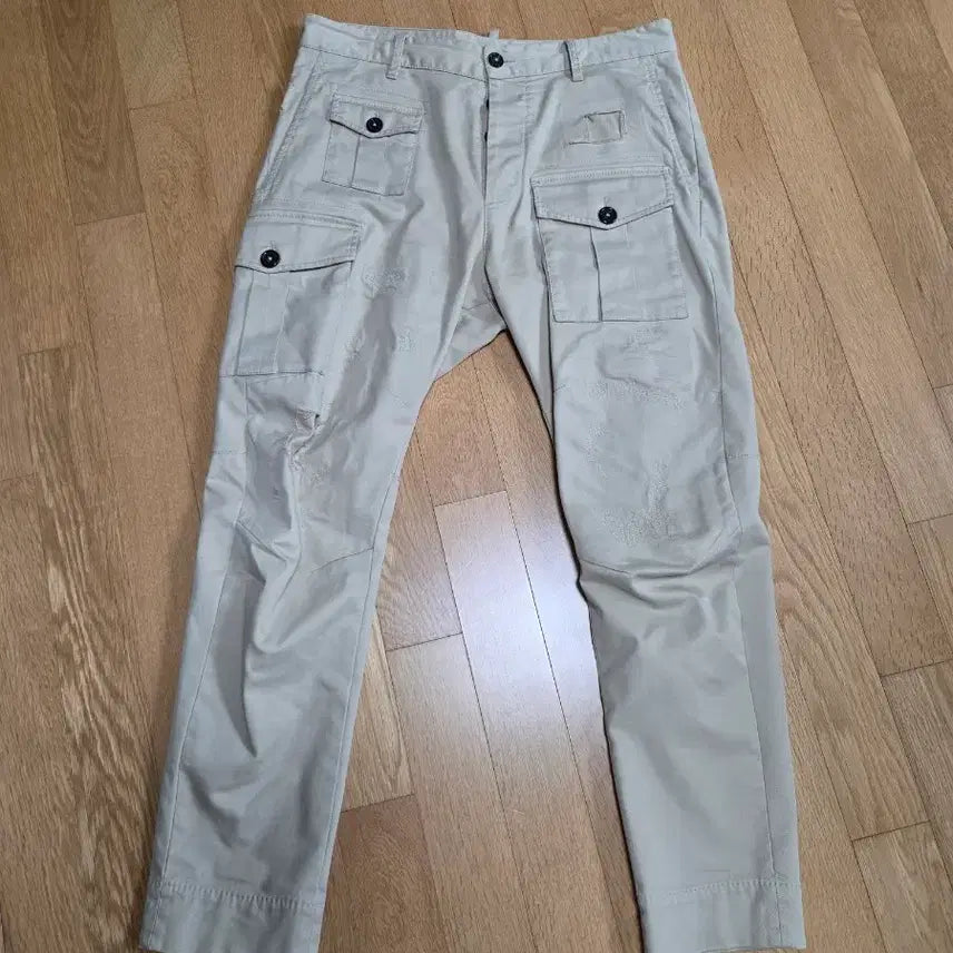 [BUNJANG] Dsquared2 Beige Cargo Pants / 디스퀘어드2 베이지 카고 팬츠