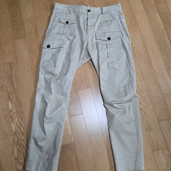 [BUNJANG] Dsquared2 Beige Cargo Pants / 디스퀘어드2 베이지 카고 팬츠
