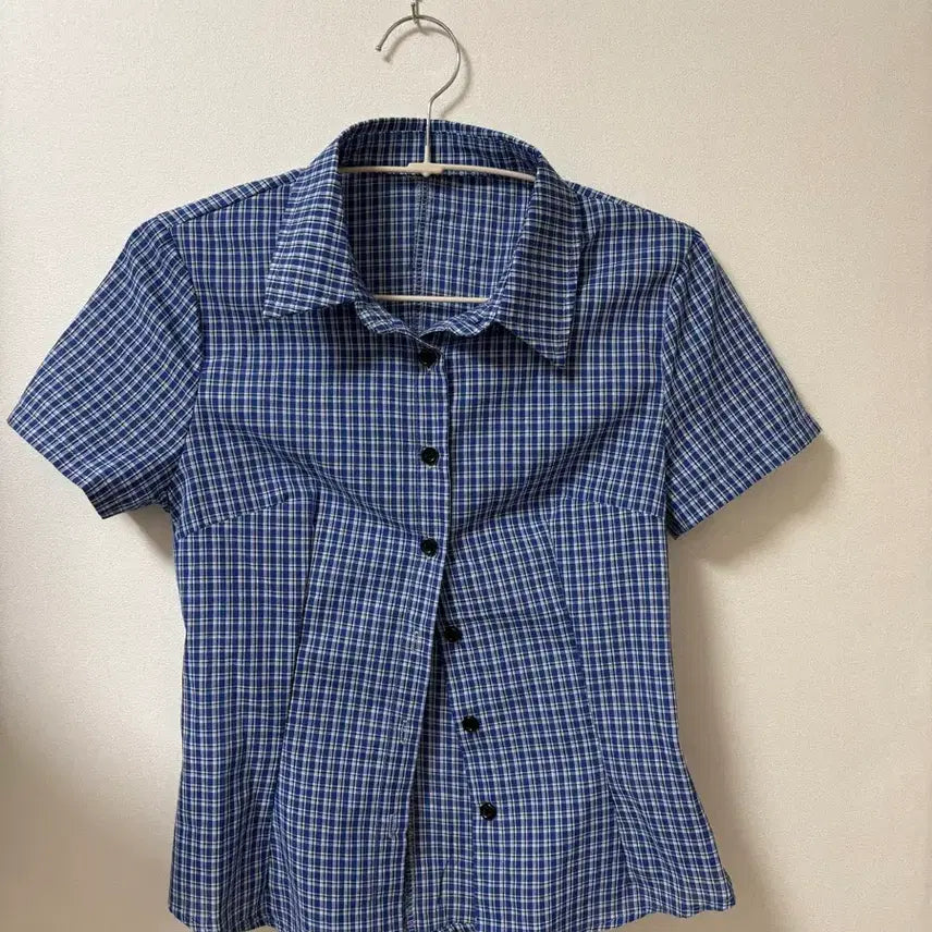 [BUNJANG] Blue Check Shirt / 블루 체크 셔츠