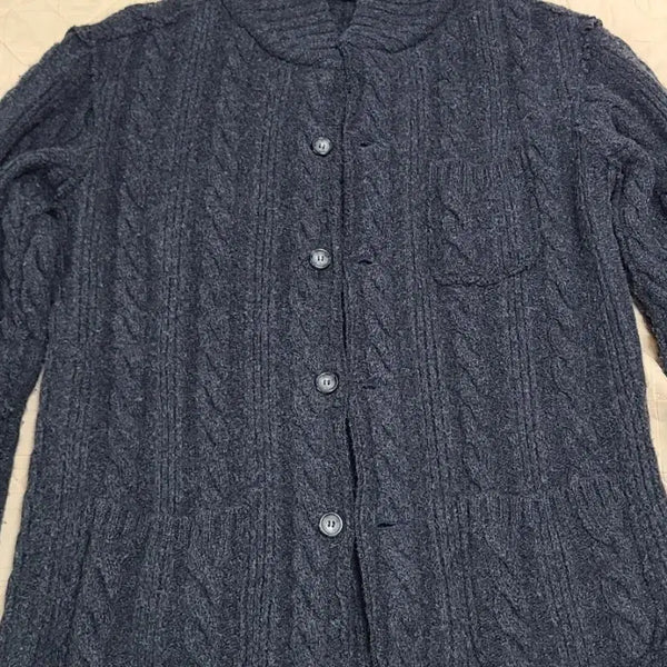 [BUNJANG] Dolce & Gabbana Grey Cable Knit Cardigan / 돌체앤가바나 니트 가디건 그레이