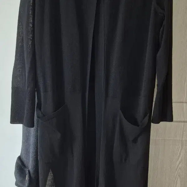 [BUNJANG] Uba Black Long Cardigan Size 90 / 우바 블랙 롱 가디건 90 사이즈