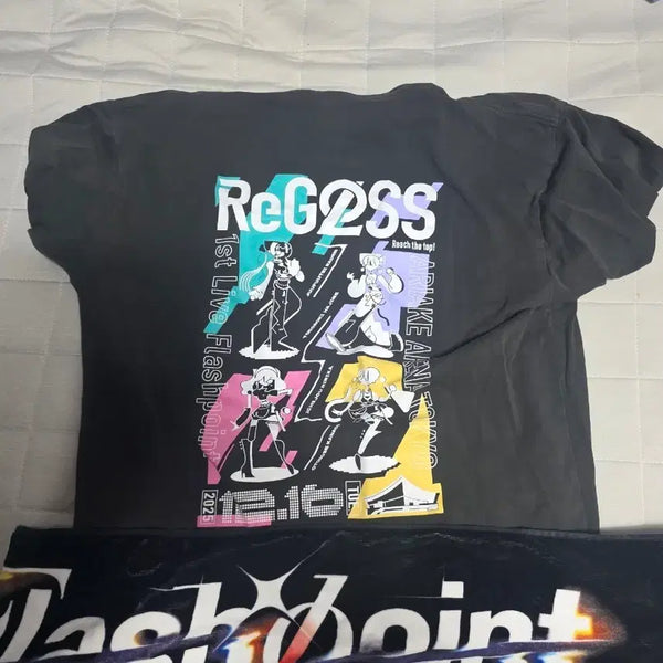 [BUNJANG] Regloss Flashpoint Live T-Shirt Bundle / 리글로스 라이브(Regloss flashpoint) 티셔츠, 타올 일괄