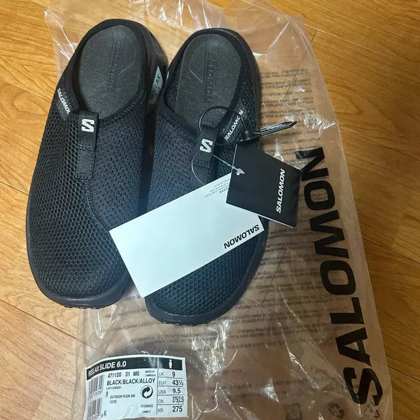 [BUNJANG] Salomon RX Slide 6.0 Black / 살로몬 rx 슬라이드 6.0 블랙 275 새상품