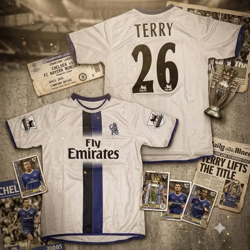 [BUNJANG] Chelsea FC John Terry 2003-2005 Away Short Sleeve Jersey / EPL 03/05 첼시 존테리 원정 반팔유니폼 판매합니다
