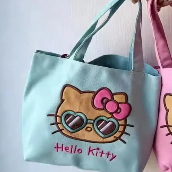 [BUNJANG] Hello Kitty Mint Eco Bag Shoulder Bag / 헬로키티 에코백 민트 숄더백 가방