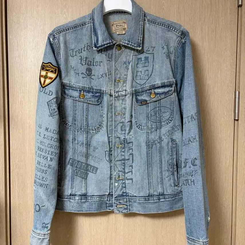 [BUNJANG] Polo Ralph Lauren Graffiti Denim Trucker Jacket XL / 폴로/ 그래피티 데님 트러커/ XL