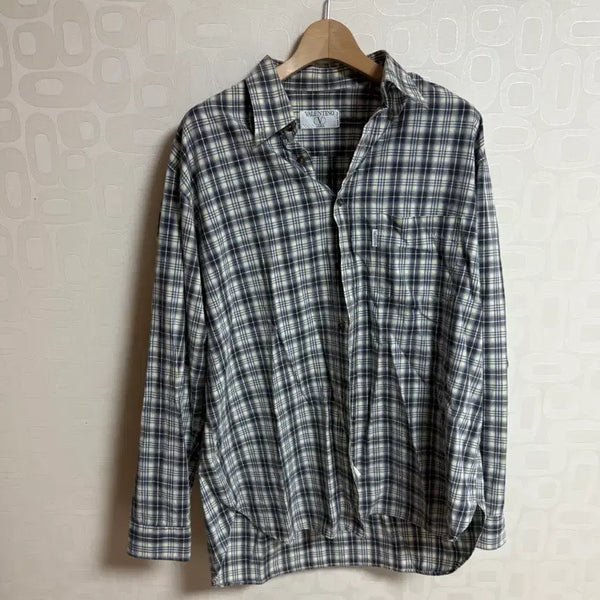 [BUNJANG] Vintage 90s Valentino Checkered Shirt / 빈티지 90S VALENTINO 체크 셔츠 발렌티노