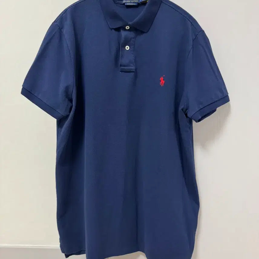 [BUNJANG] Polo Ralph Lauren Custom Slim Fit Polo Shirt - Navy (Size L) / 폴로 카라티 L사이즈 판매