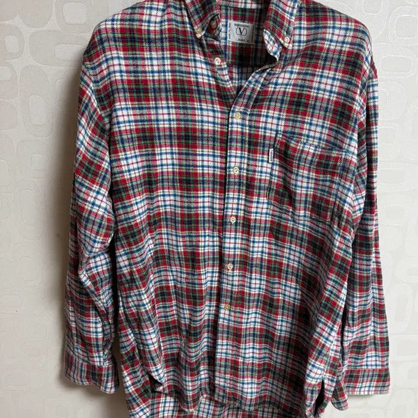[BUNJANG] Vintage 90s Valentino Checkered Shirt Size 41 / 빈티지 90S VALENTINO 체크 셔츠 41사이즈 발렌티노