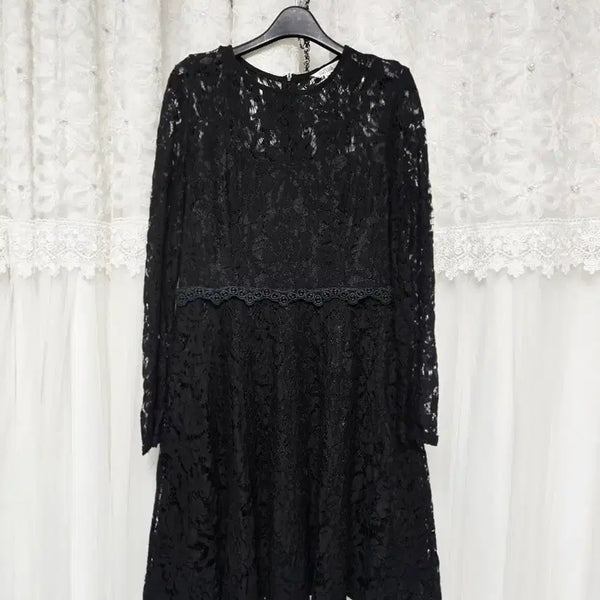 [BUNJANG] Chic Line Sheer Lace Dress / 시크라인))시스루레이스원피스