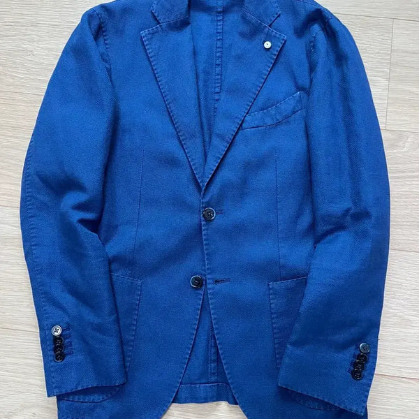 [BUNJANG] L.B.M. 1911 Linen Blend Royal Blue Jacket Size 46 / 루비암 lbm 1911 블루 자켓 46 사이즈 린넨혼방 l.b.m. 1911