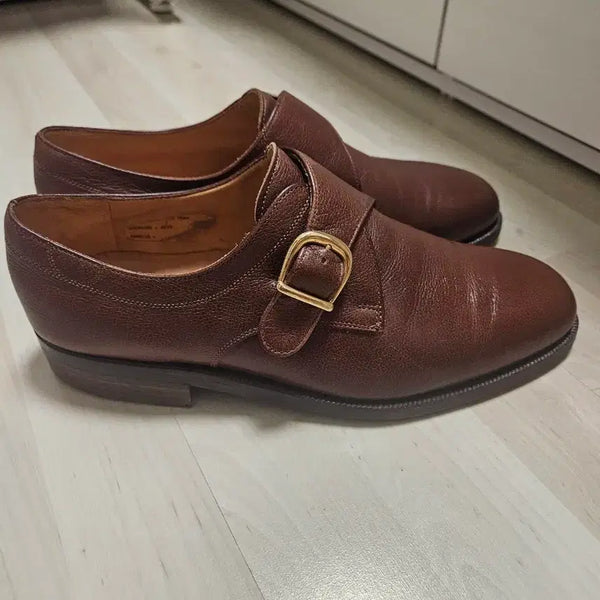 [BUNJANG] Bally Monk Strap Shoes Brown 270 / 발리 몽크스트랩 구두 브라운 270