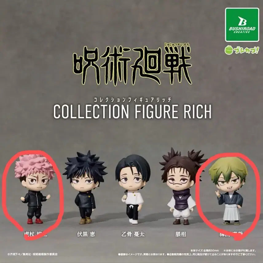 [BUNJANG] Jujutsu Kaisen Bushiroad Rich Figure Gacha Yuji Itadori & Naoya Zenin Bundle (Sealed) / (미개봉) 주술회전 부시로드 리치 피규어 가챠 이타도리, 나오야 2종 일괄