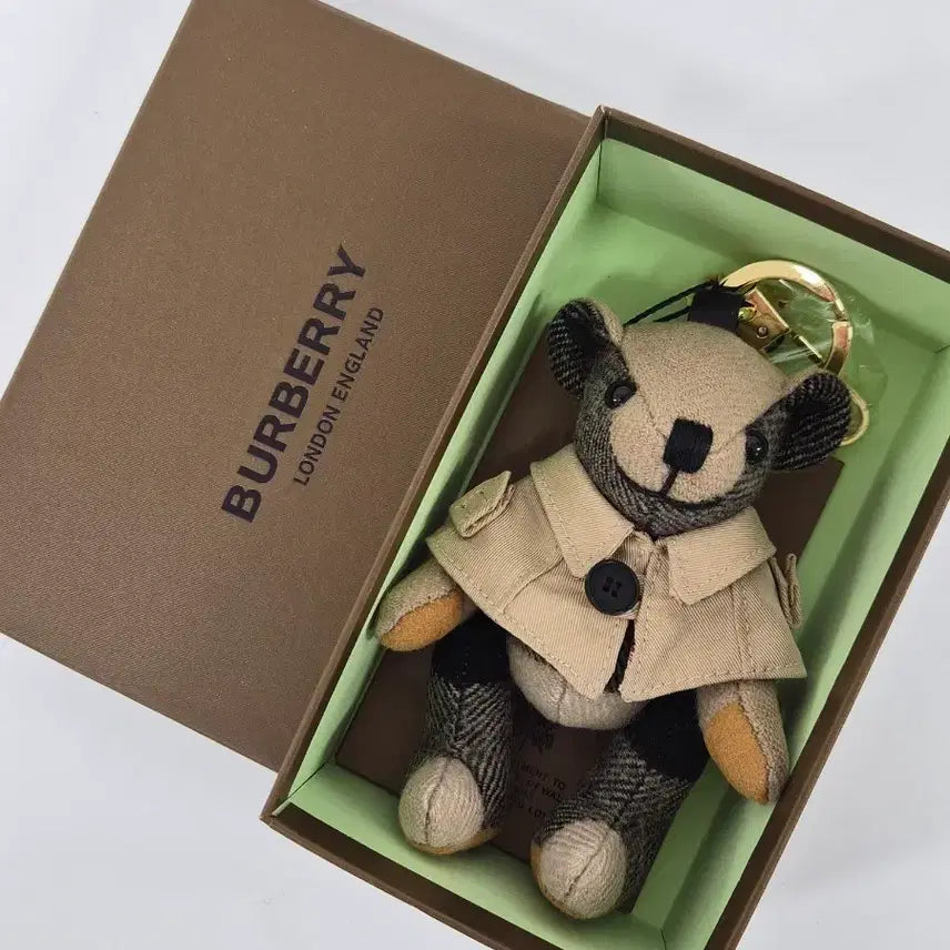 [BUNJANG] Burberry Trench Cape Teddy Bear Keyring / 버버리 케이프 곰돌이 키링
