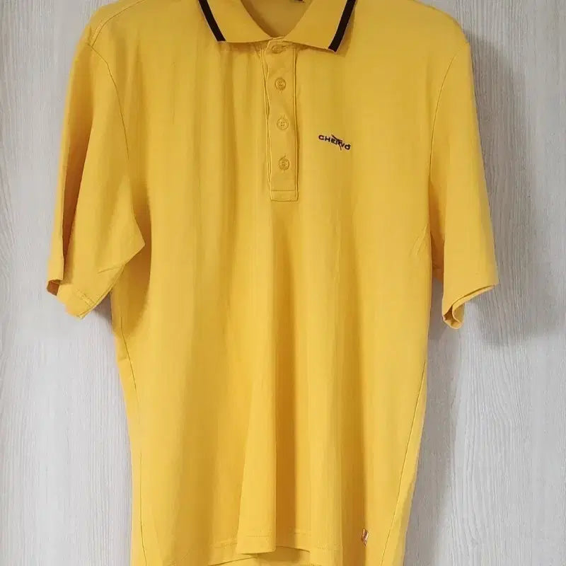[BUNJANG] Chervo Men's Short Sleeve Golf Polo Shirt / [정품] 이태리 명품 쉐르보(Chervo) 남성 골프 반팔 카라티 (100~105/52사이즈)