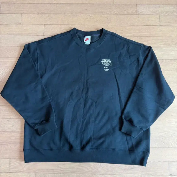 [BUNJANG] Nike x Stüssy NRG Fleece Crewneck Sweatshirt Black / [XXL] 나이키 x 스투시 나투시 NRG 플리스 크루넥 맨투맨 스웻셔츠 블랙