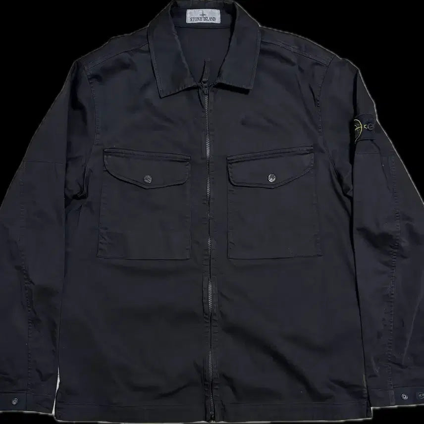 [BUNJANG] Stone Island Black Jacket 24FW / 스톤아일랜드 블랙 자켓 24fw