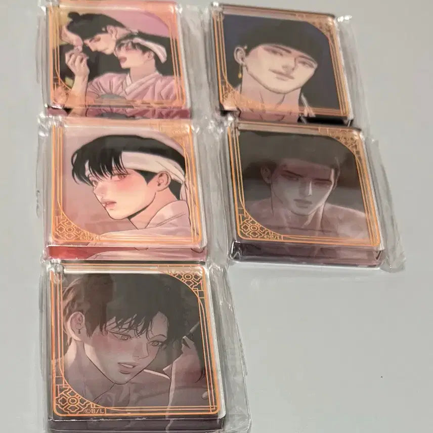 [BUNJANG] Yahuep Gratte Trading Acrylic Plate Keychain Set / 야화첩 그라떼 굿즈 2