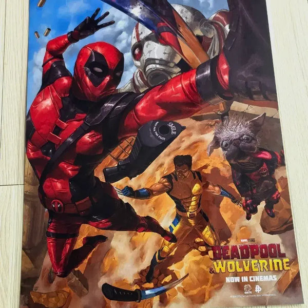 [BUNJANG] Deadpool & Wolverine Official Illustration Poster (A3) / [전용박스포장]영화 데드풀앤울버린 일러스트 공식 포스터(A3)
