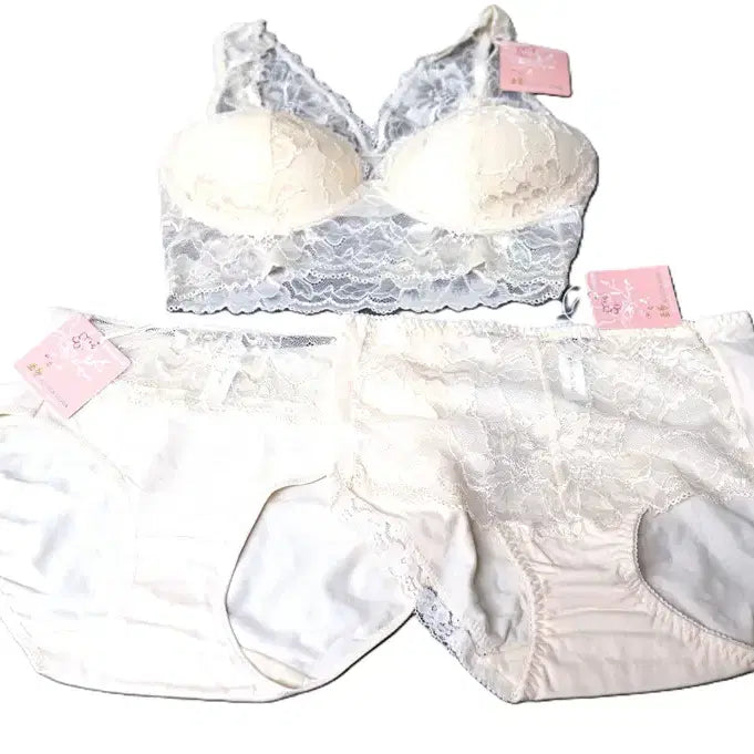 [BUNJANG] Women's 3-Piece Wire-Free Underwear Set (Size 95) / w190 새상품 여성속옷3세트 (노와이어)/여성95/사놀까