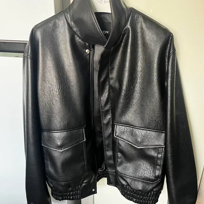 [BUNJANG] Dope Jayson Vegan Leather A2 Jacket (Size L) / 도프제이슨 비건레더 자켓 L 미착용