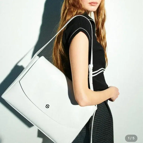 [BUNJANG] Semicode Capture Bag White / 세미코드 캡쳐백 화이트
