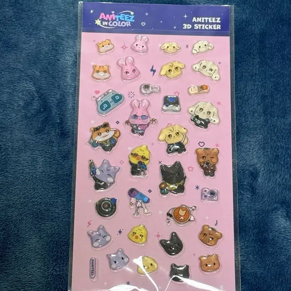 [BUNJANG] ATEEZ X ANITEEZ 3D Lenticular Stickers / 에이티즈 애니티즈 3D 입체 스티커 양도