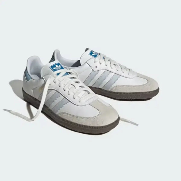 [BUNJANG] Adidas Samba OG Core White Halo Blue (245) / [미사용][245]아디다스 삼바 OG 코어 화이트 헤일로 블루