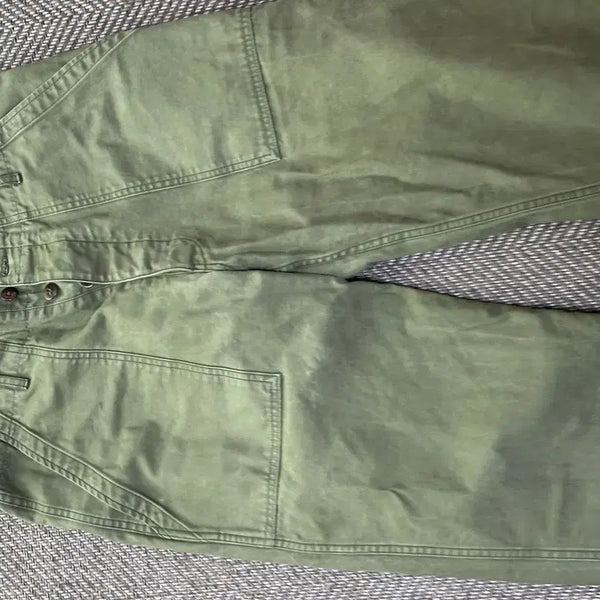 [BUNJANG] Eastlogue Permanent Fatigue Pants Olive M / 이스트로그 퍼머넌트 퍼티그 팬츠 m