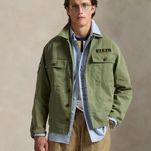 [BUNJANG] Polo Ralph Lauren Relaxed Fit Herringbone Twill Workshirt / 폴로 랄프 로렌 릴렉스핏 헤링본 트윌 워크셔츠