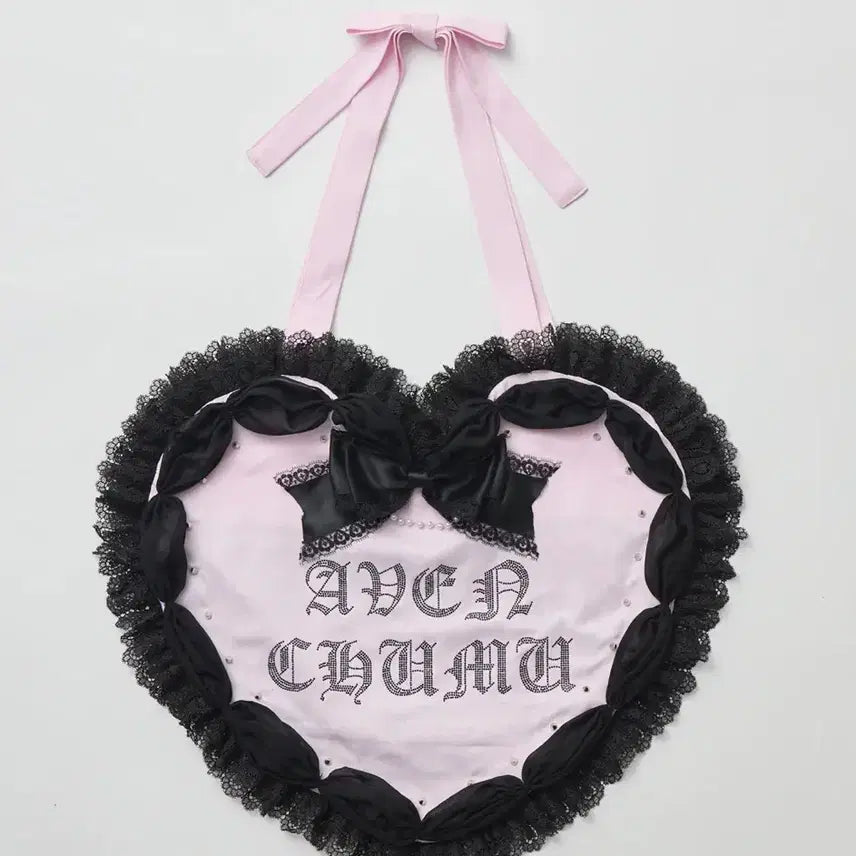 [BUNJANG] AventuMoo Love Heart Cake Tote Bag / 아벤츄무 러브 하트 케이크 토트백