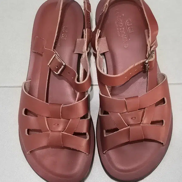 [BUNJANG] SJYP Leather Sandals (240) / sjsj 가죽 샌들 240(37)