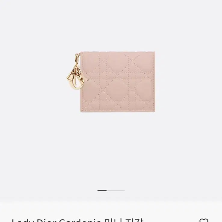 [BUNJANG] Dior Lady Dior Card Holder Pink / 디올 레이디 디올 카드지갑 핑크