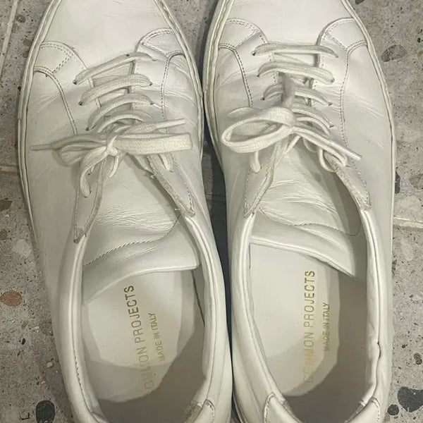[BUNJANG] Common Projects Leather Sneakers White Size 42 / 커먼프로젝트 레더 스니커즈 화이트 42