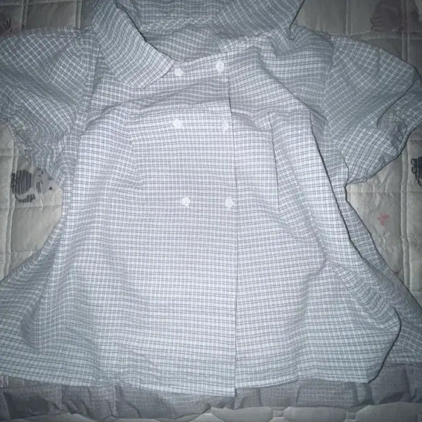 [BUNJANG] Checkered Button-Down Shirt / 체크무늬 단추셔츠